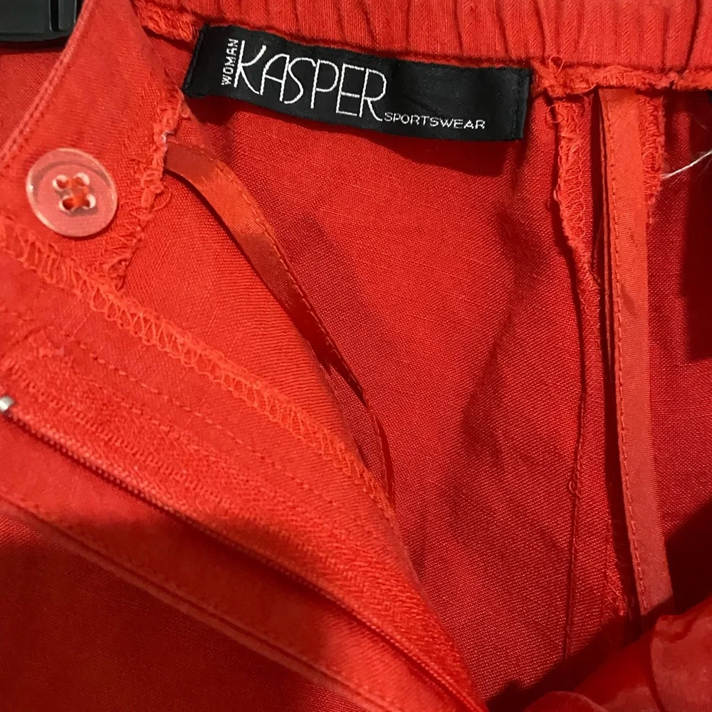 Kasper orange linen